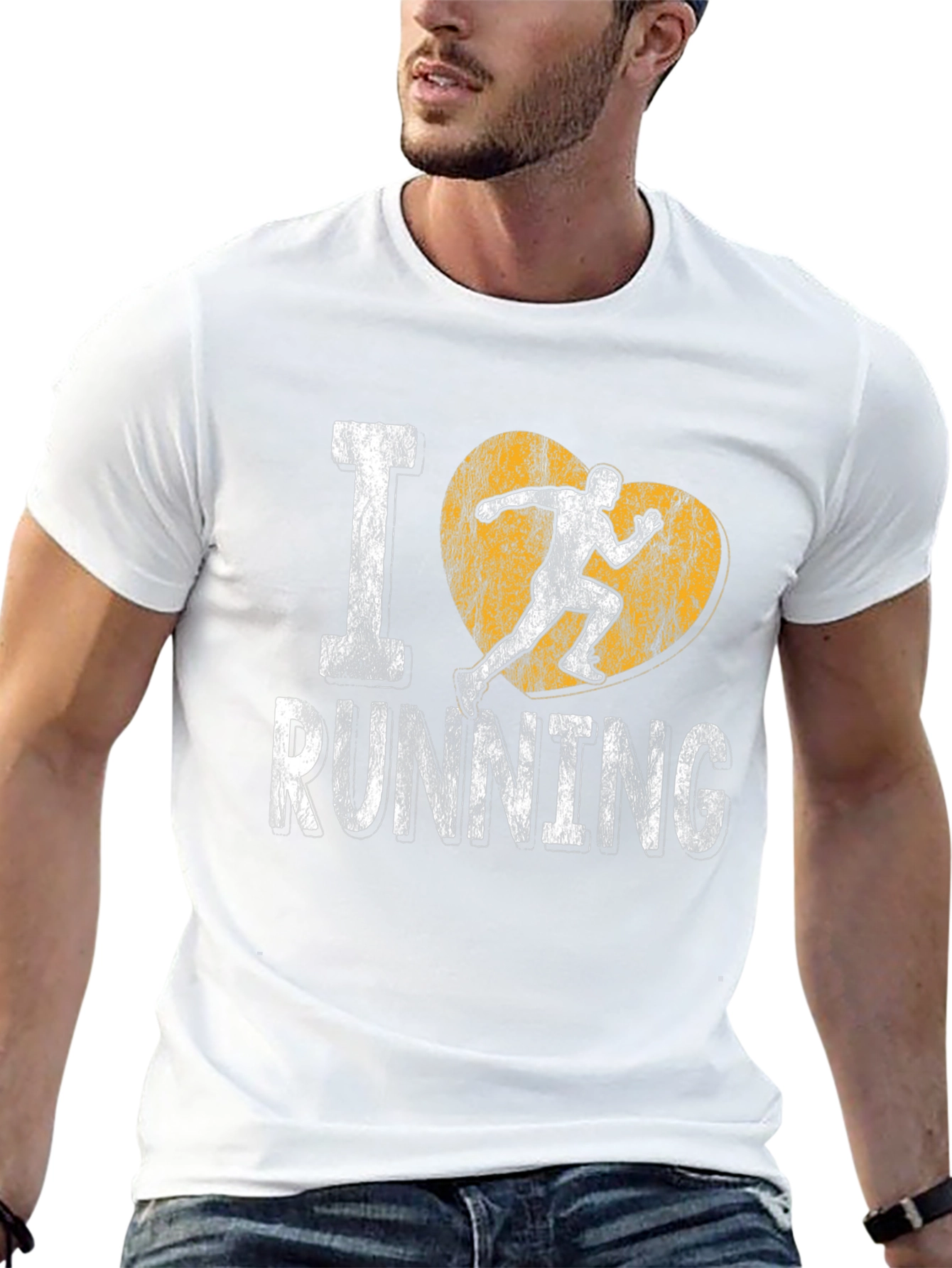 I Heart Running T-Shirt - Black