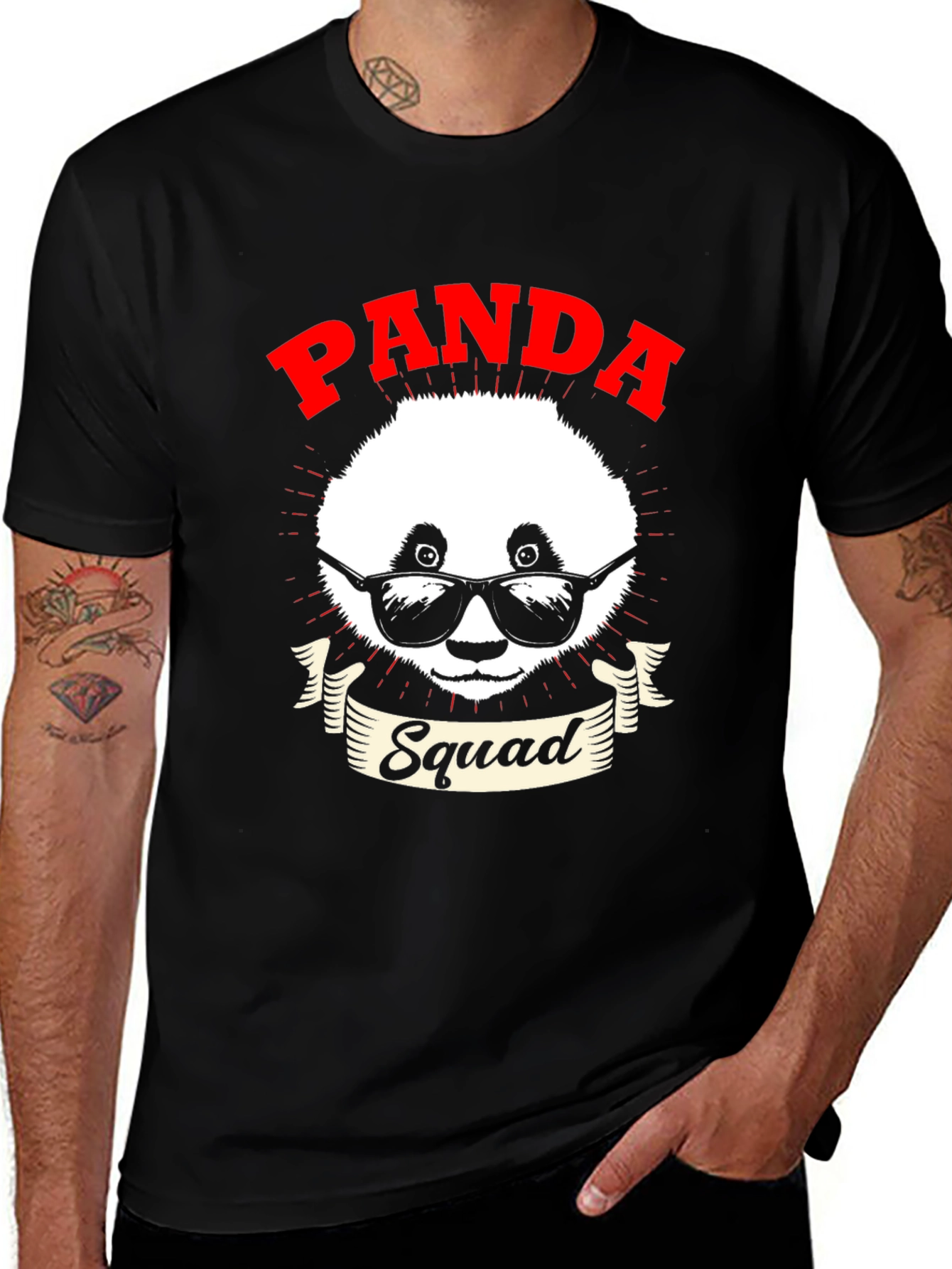 Panda Squad Graphic Tee - Cool & Comfy