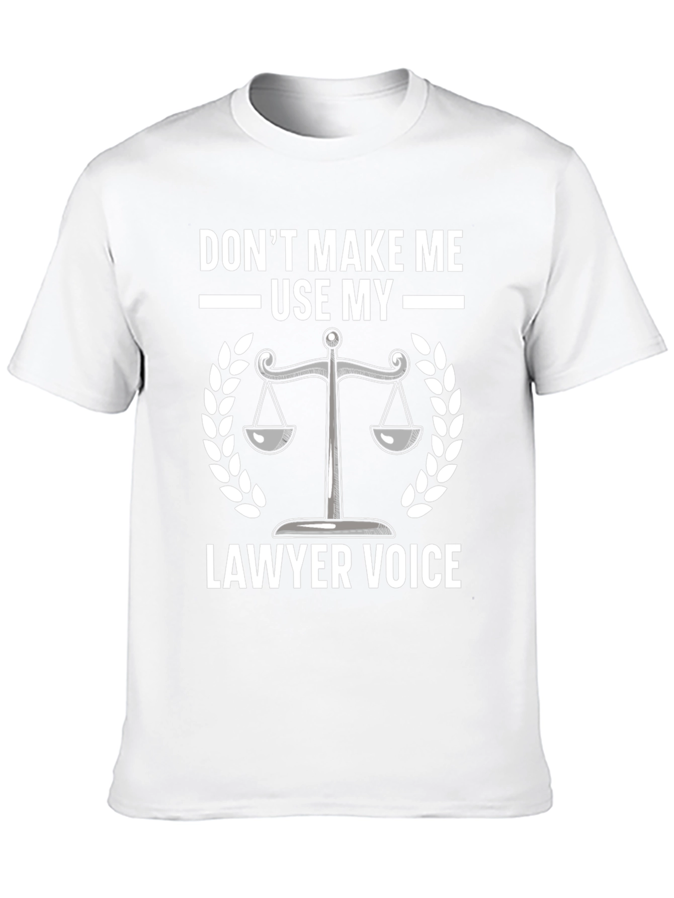 Lawyer Voice T-Shirt - Scales of Justice Graphic Tee