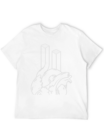 Heart & Towers Graphic Black T-Shirt
