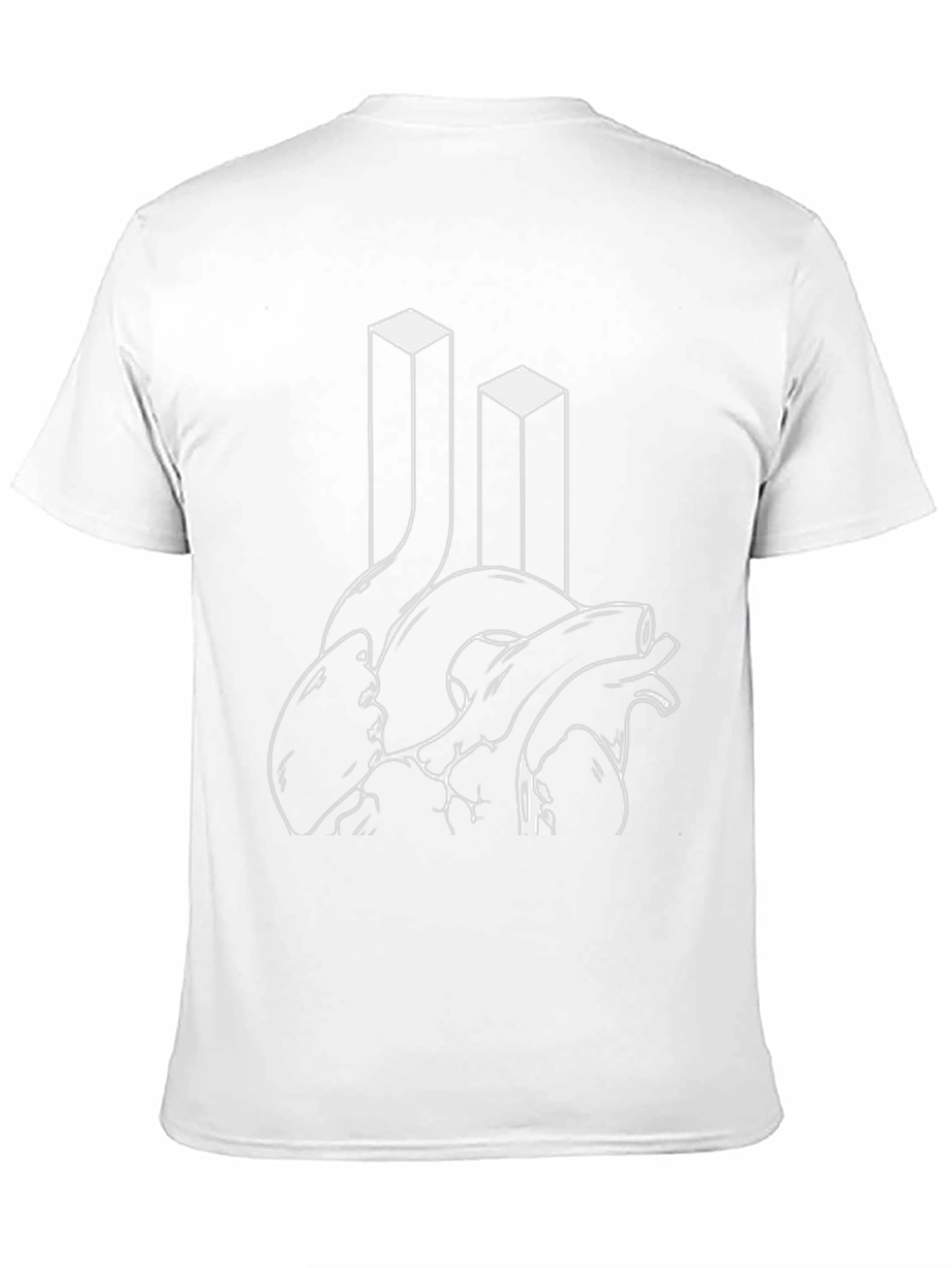 Heart & Towers Graphic Black T-Shirt