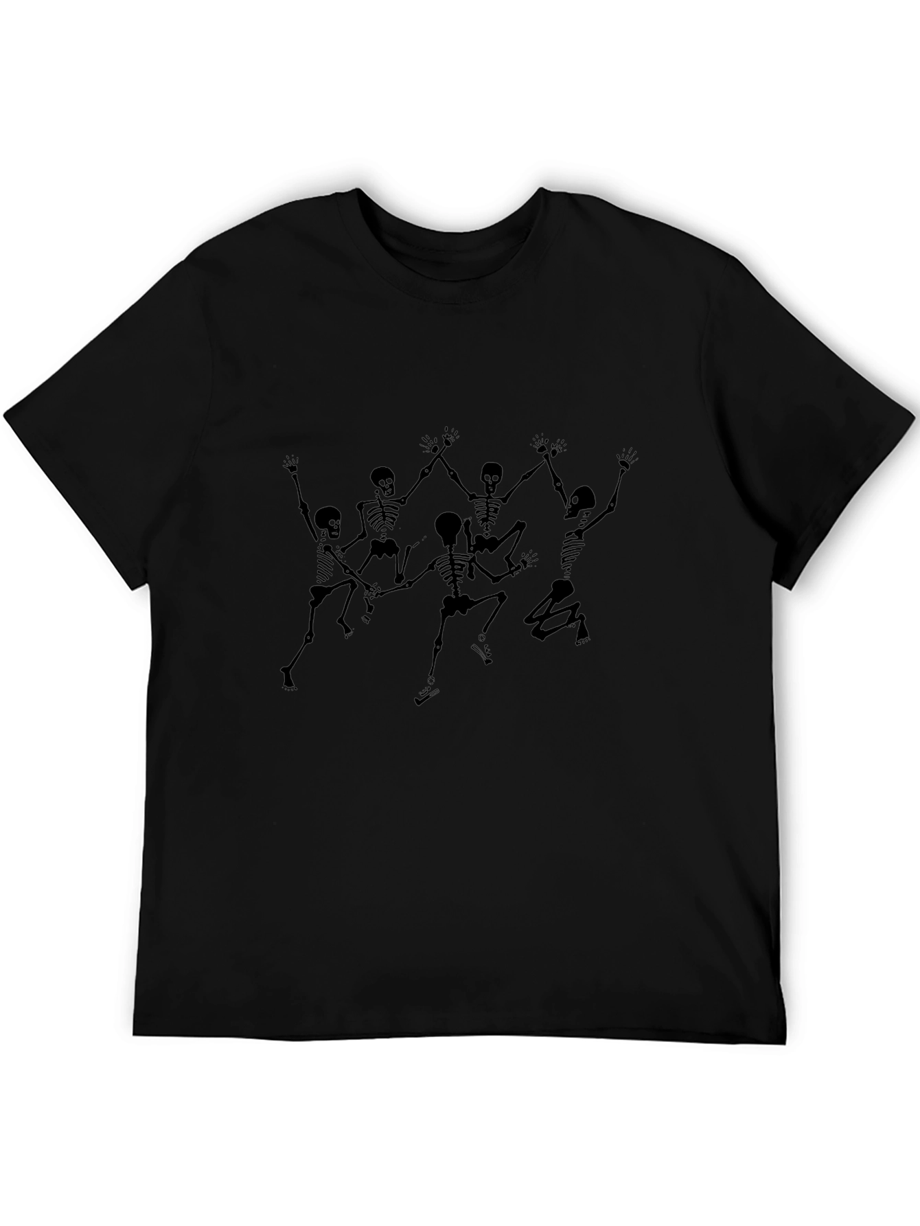 Skeleton Dance Black T-Shirt - Gothic Style