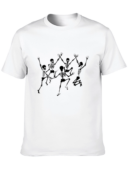 Skeleton Dance Black T-Shirt - Gothic Style