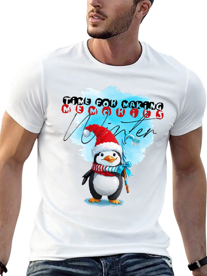 Winter Penguin T-Shirt: Time for Making Memories