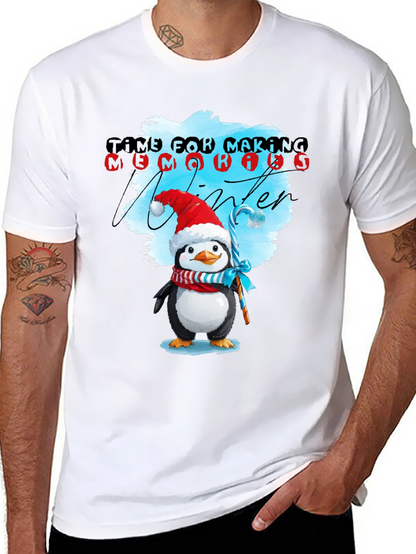 Winter Penguin T-Shirt: Time for Making Memories
