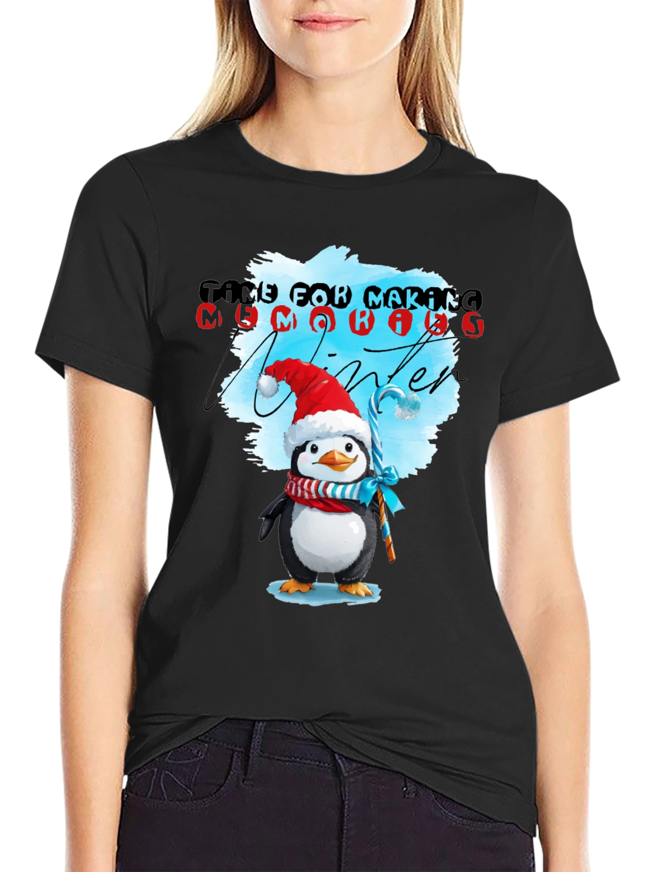 Winter Penguin T-Shirt: Time for Making Memories