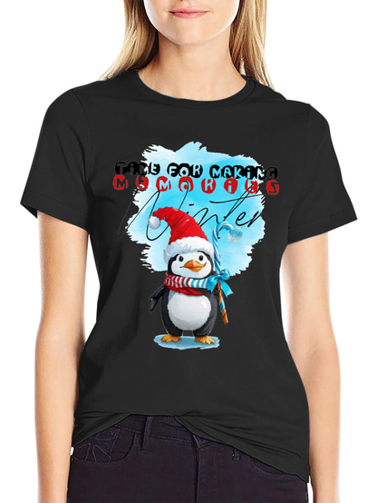 Winter Penguin T-Shirt: Time for Making Memories