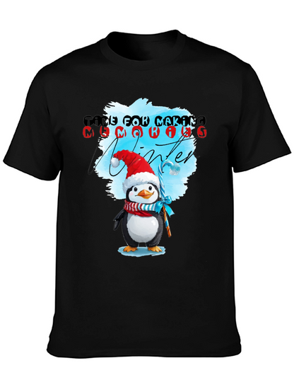 Winter Penguin T-Shirt: Time for Making Memories