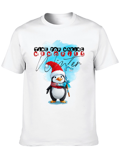 Winter Penguin T-Shirt: Time for Making Memories