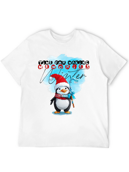 Winter Penguin T-Shirt: Time for Making Memories