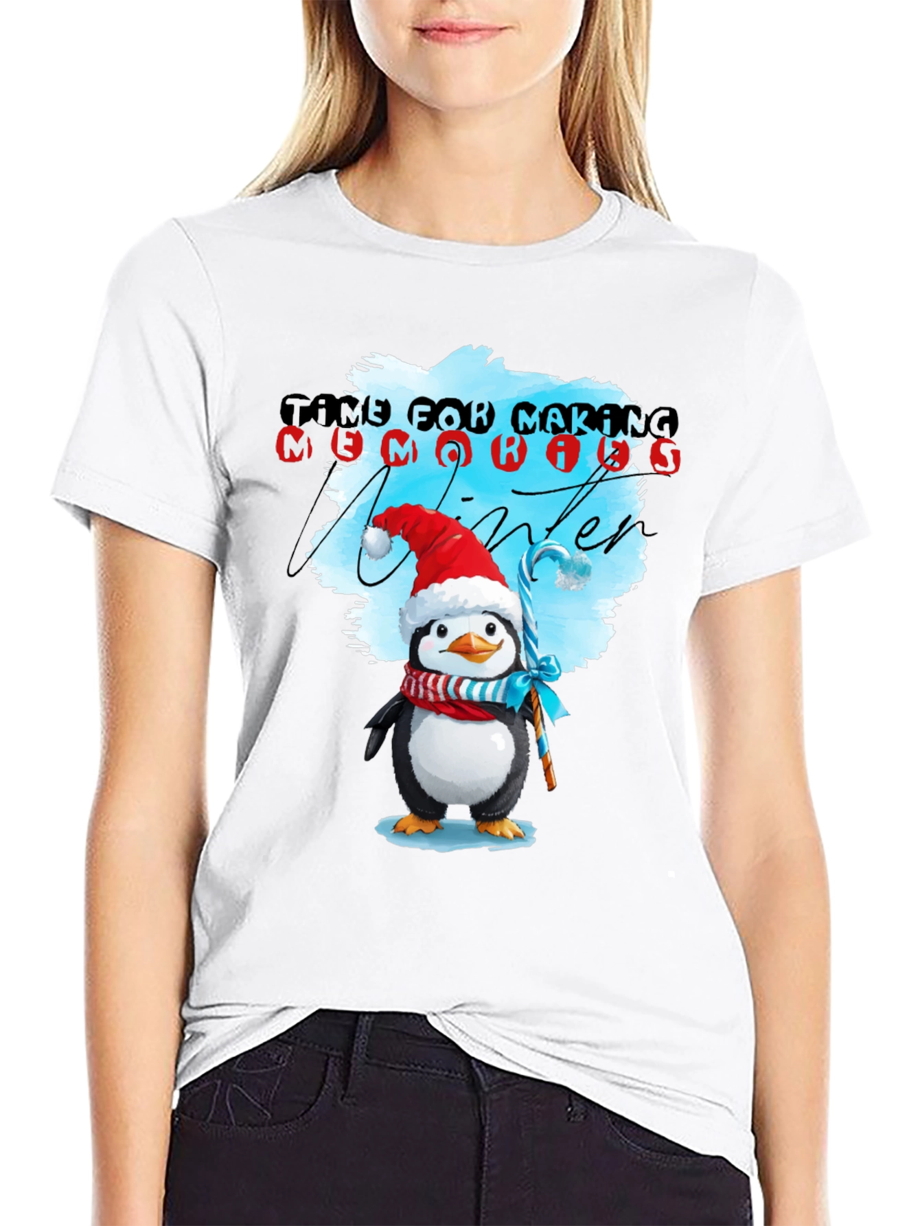 Winter Penguin T-Shirt: Time for Making Memories