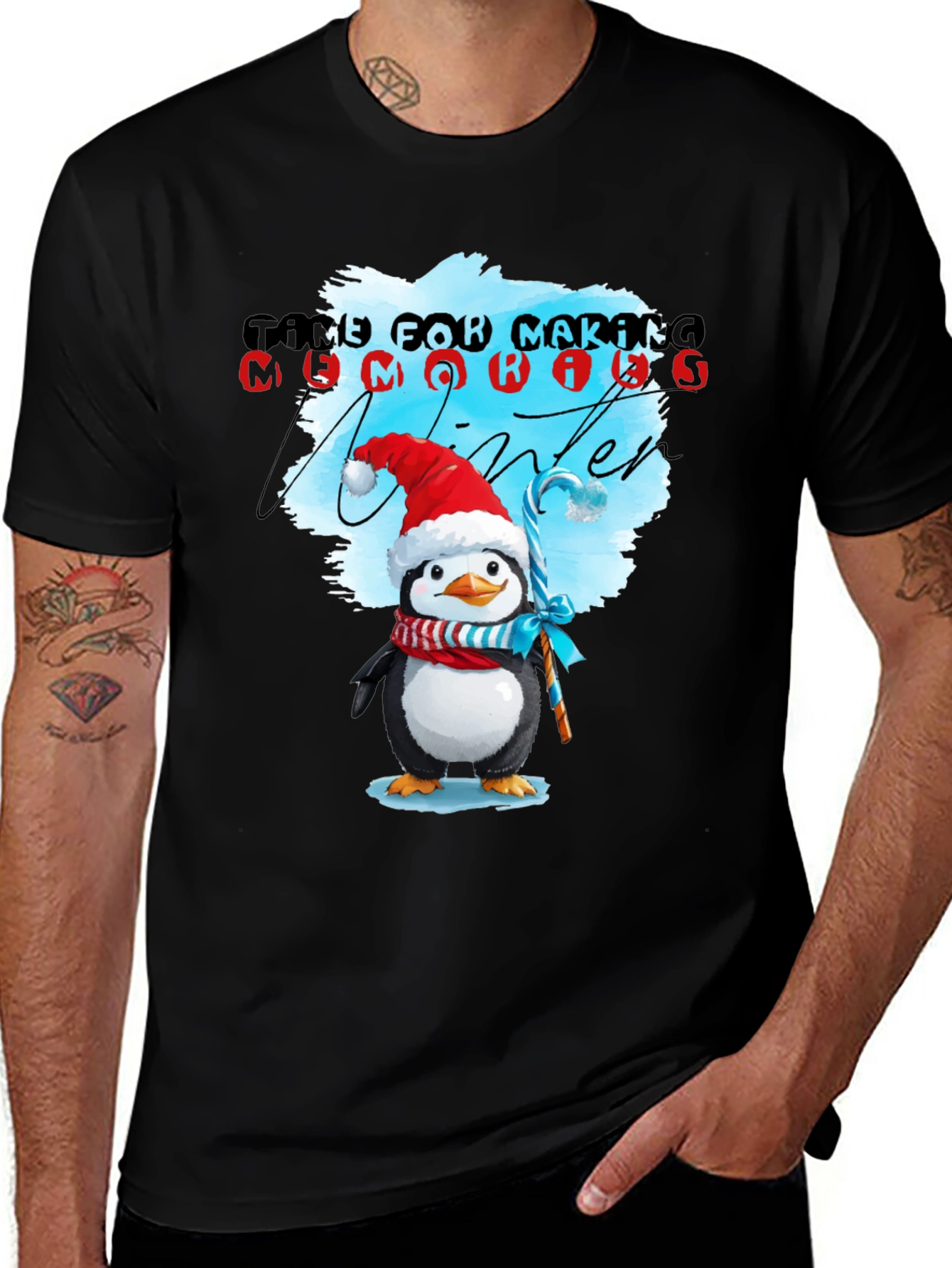 Winter Penguin T-Shirt: Time for Making Memories