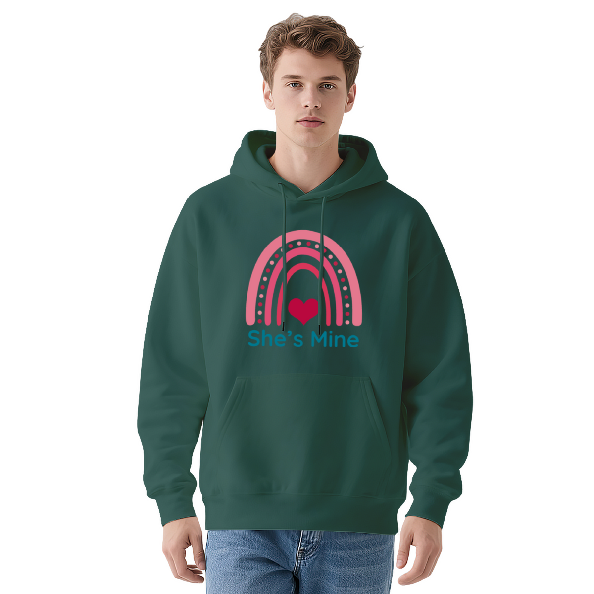 Trendy Hooded Sweatshirt - Inspirational Quote