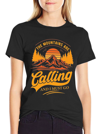 Mountains Calling Graphic Tee - Adventure Awaits!