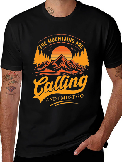 Mountains Calling Graphic Tee - Adventure Awaits!