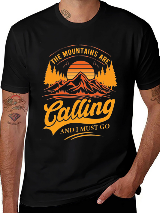 Mountains Calling Graphic Tee - Adventure Awaits!