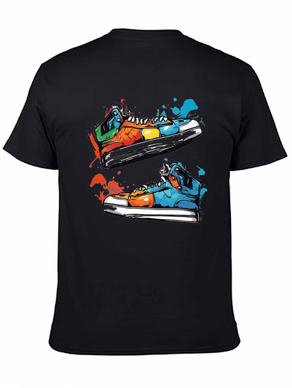 Sneaker Art Black T-Shirt