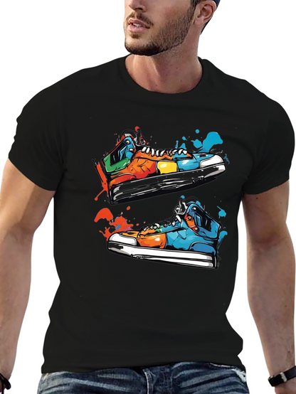 Sneaker Art Black T-Shirt