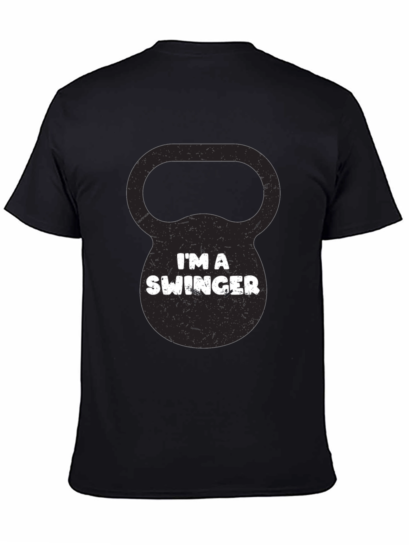 Im a Swinger Kettlebell Black Graphic Tee