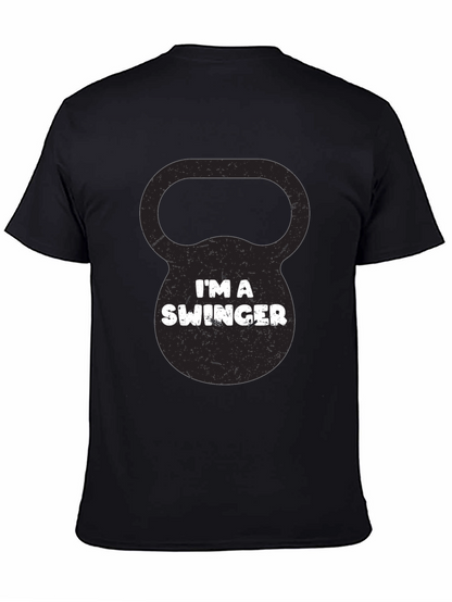 Im a Swinger Kettlebell Black Graphic Tee