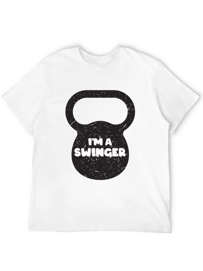 Im a Swinger Kettlebell Black Graphic Tee