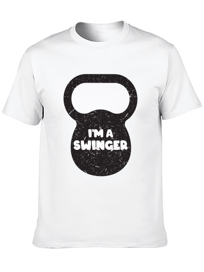 Im a Swinger Kettlebell Black Graphic Tee