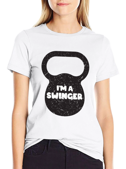 Im a Swinger Kettlebell Black Graphic Tee