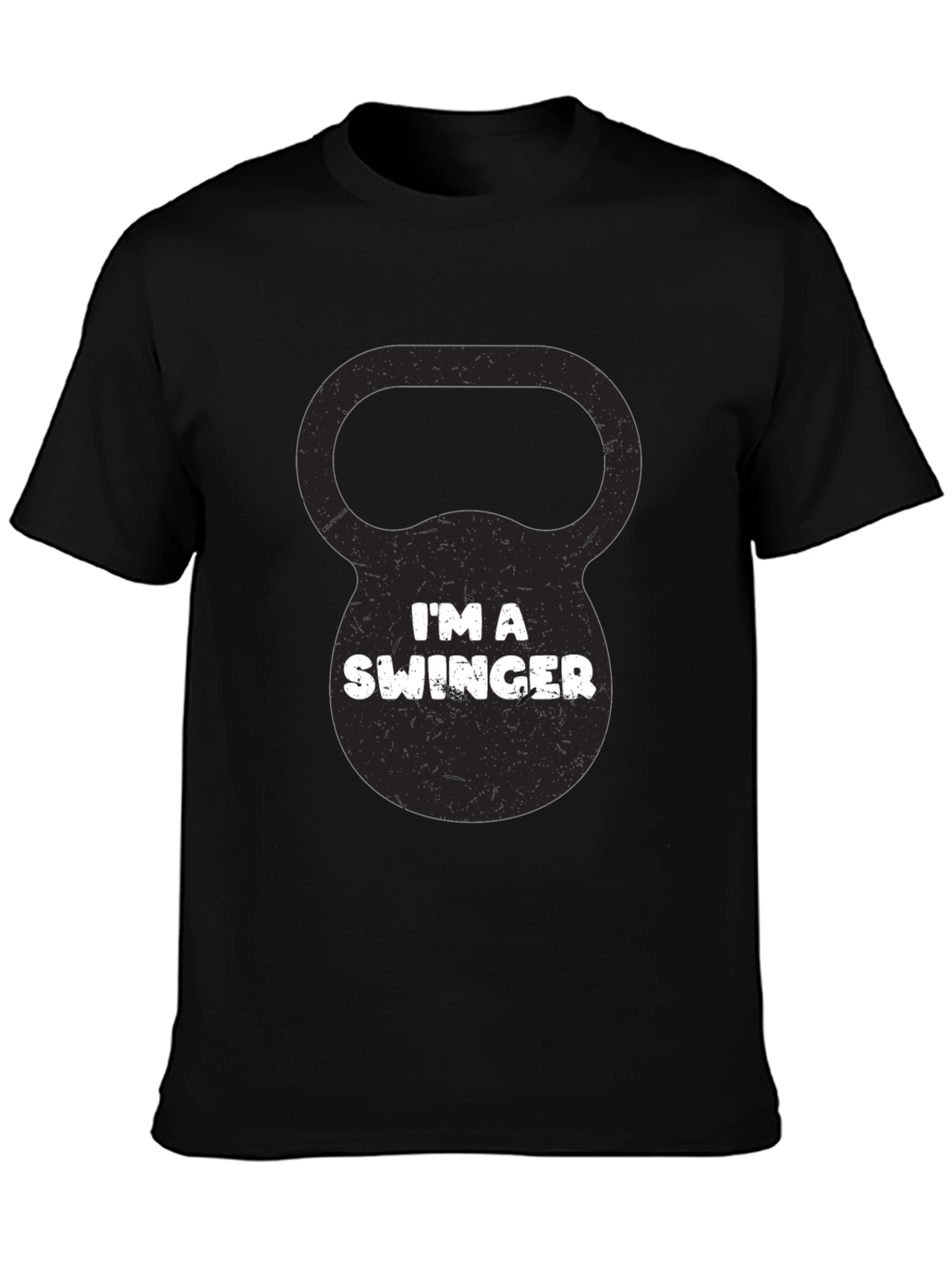 Im a Swinger Kettlebell Black Graphic Tee
