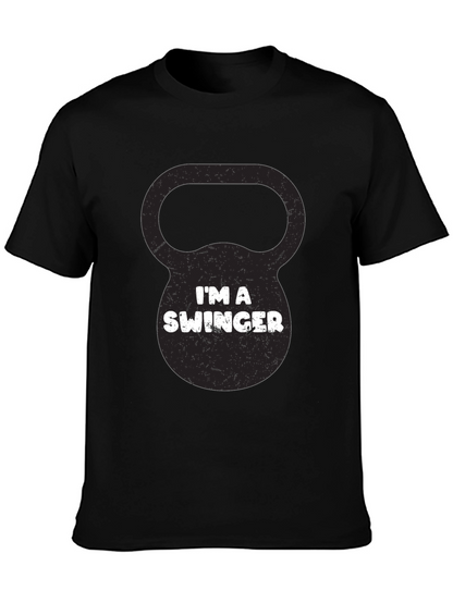 Im a Swinger Kettlebell Black Graphic Tee