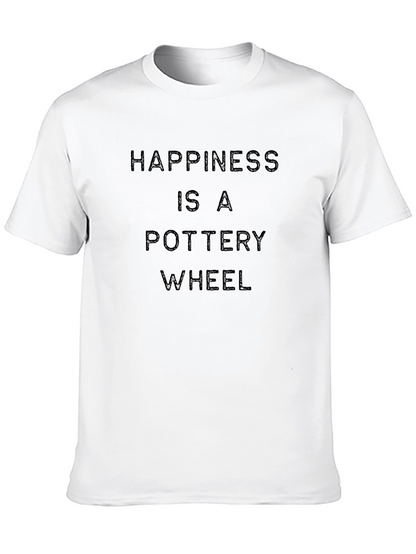 Happiness is a Pottery Wheel T-Shirt - Black
