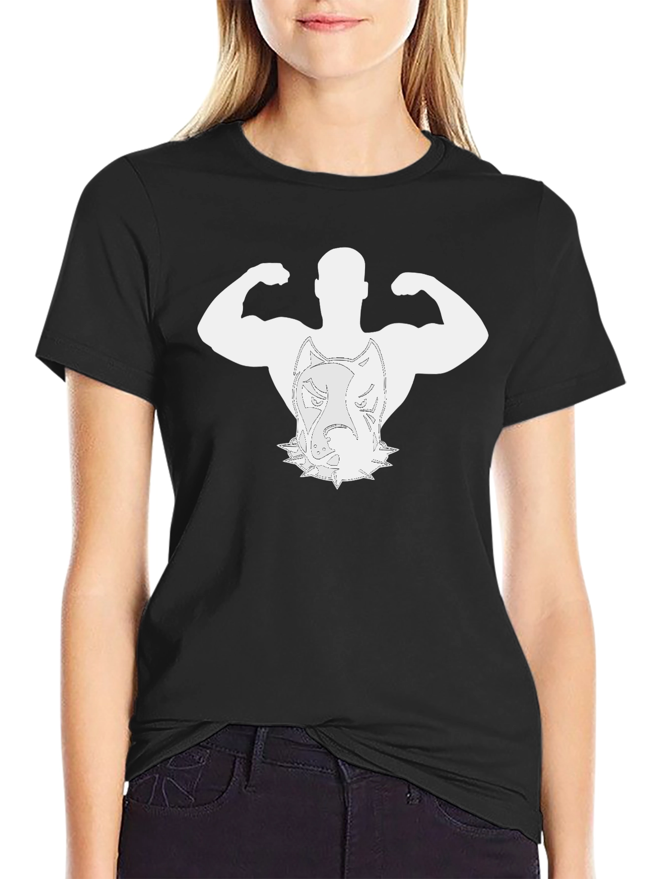 Pitbull Bodybuilder Black T-Shirt