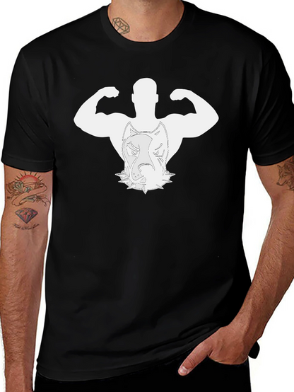 Pitbull Bodybuilder Black T-Shirt