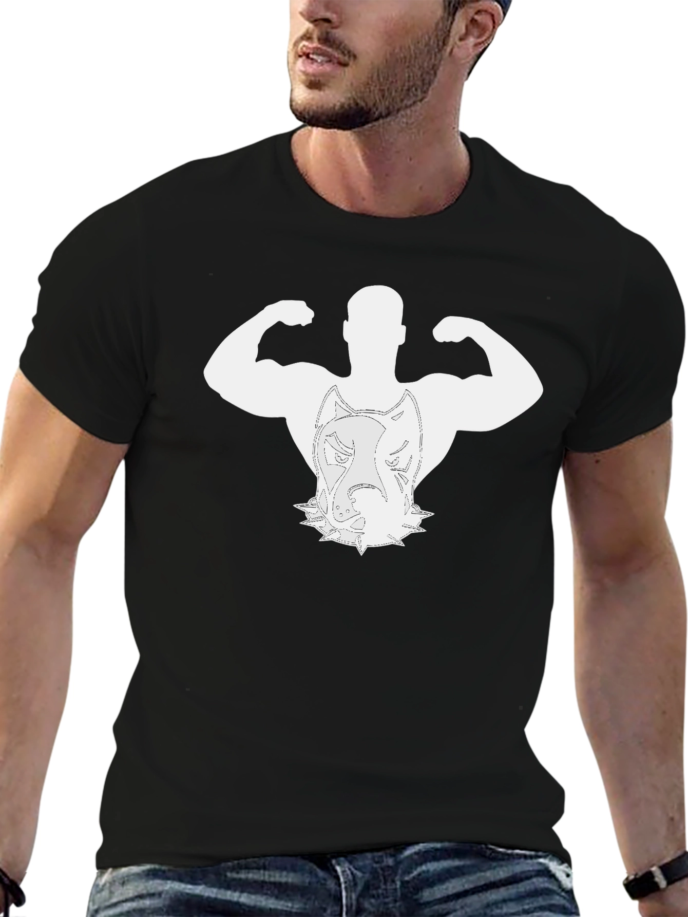 Pitbull Bodybuilder Black T-Shirt