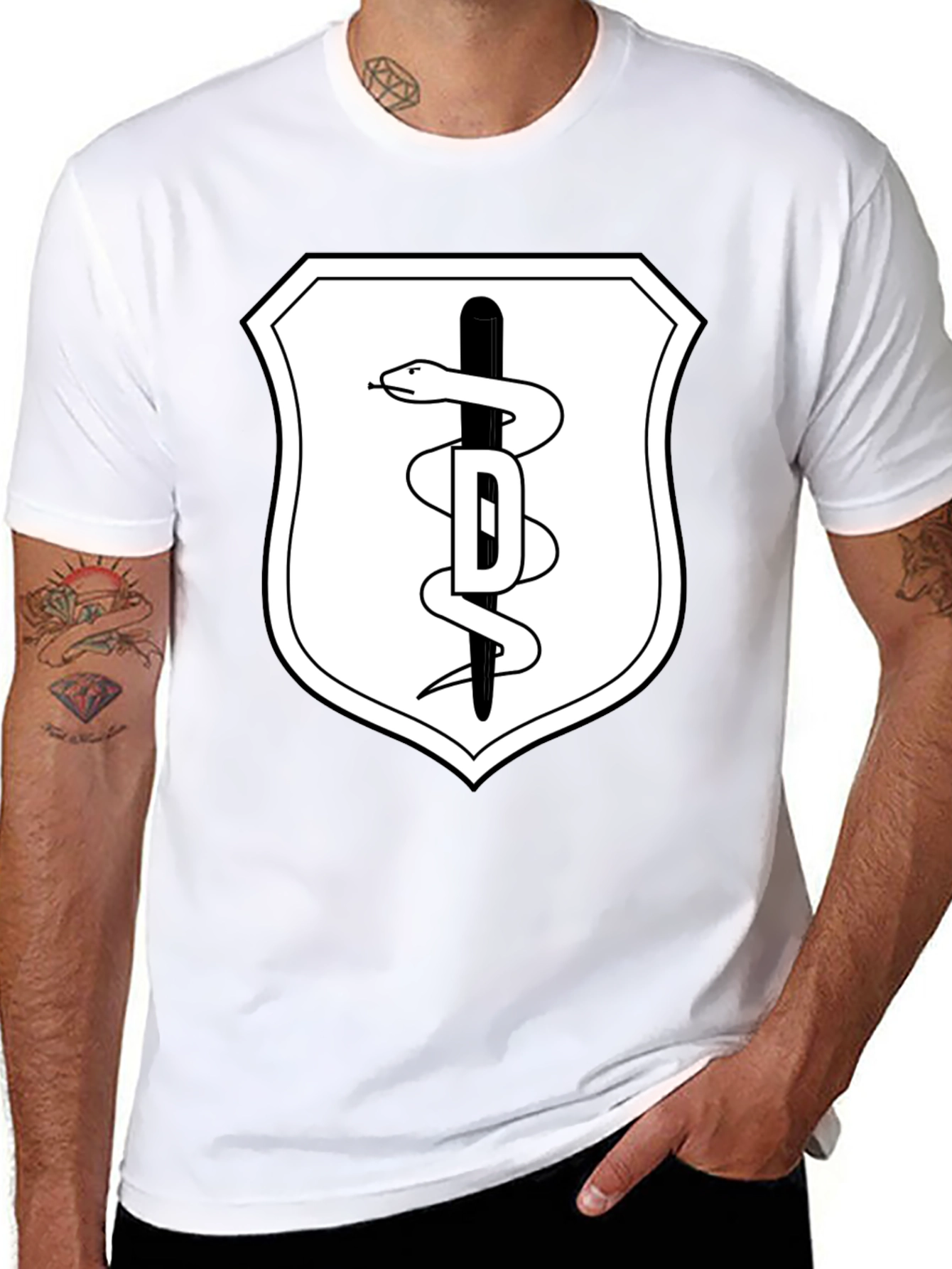 DDS Snake Rod T-Shirt Black
