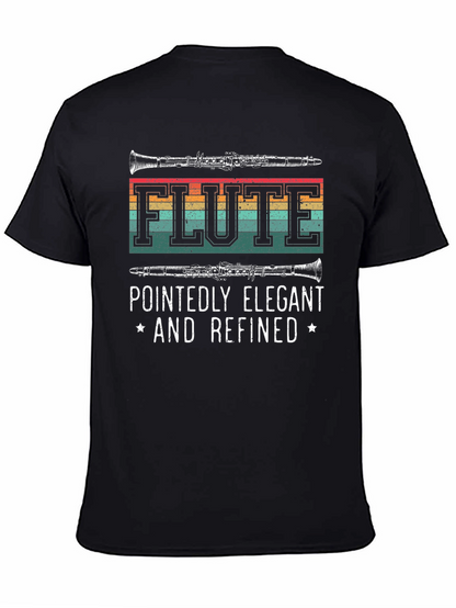 Flute Player T-Shirt - Pointedly Elegant & Refined