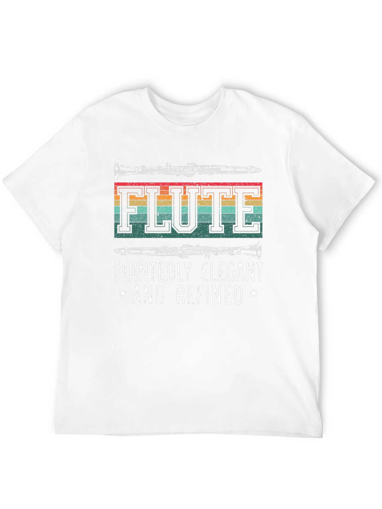 Flute Player T-Shirt - Pointedly Elegant & Refined