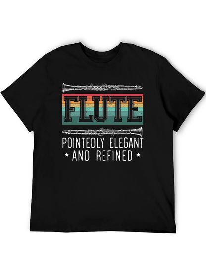 Flute Player T-Shirt - Pointedly Elegant & Refined