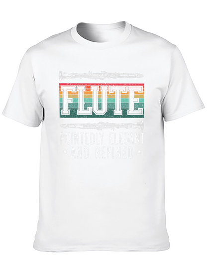 Flute Player T-Shirt - Pointedly Elegant & Refined