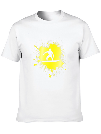 Surfer Graphic Black T-Shirt