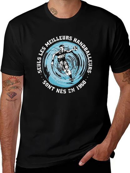 Handball Player Graphic T-Shirt