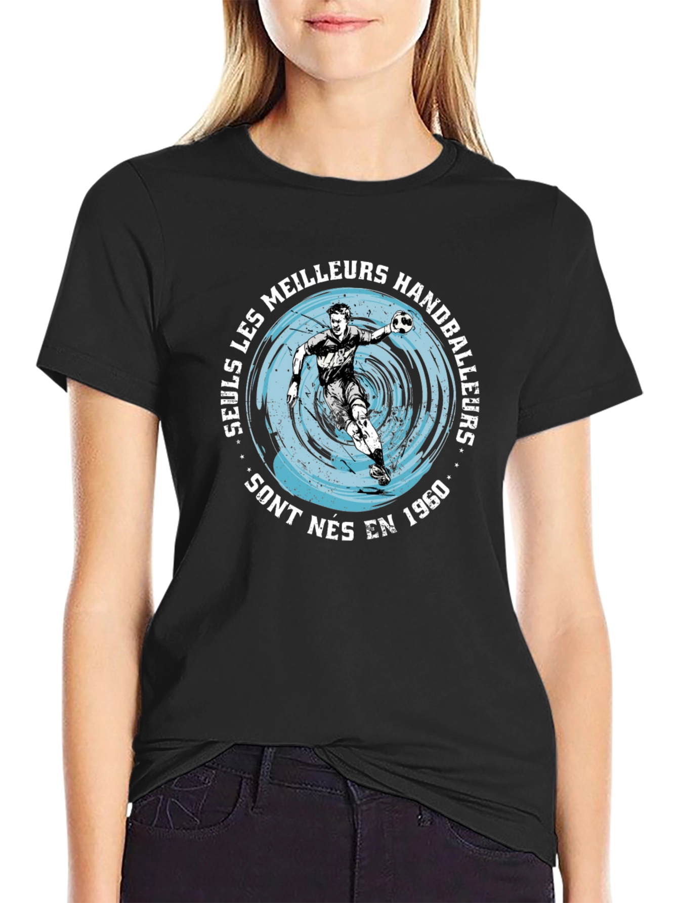 Handball Player Graphic T-Shirt