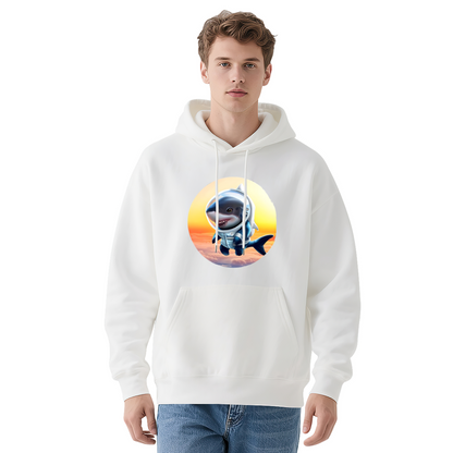 Unisex Graphic Hoodie - Circular Graphic Shark