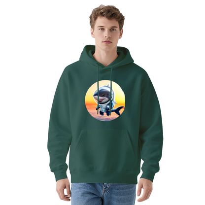 Unisex Graphic Hoodie - Circular Graphic Shark