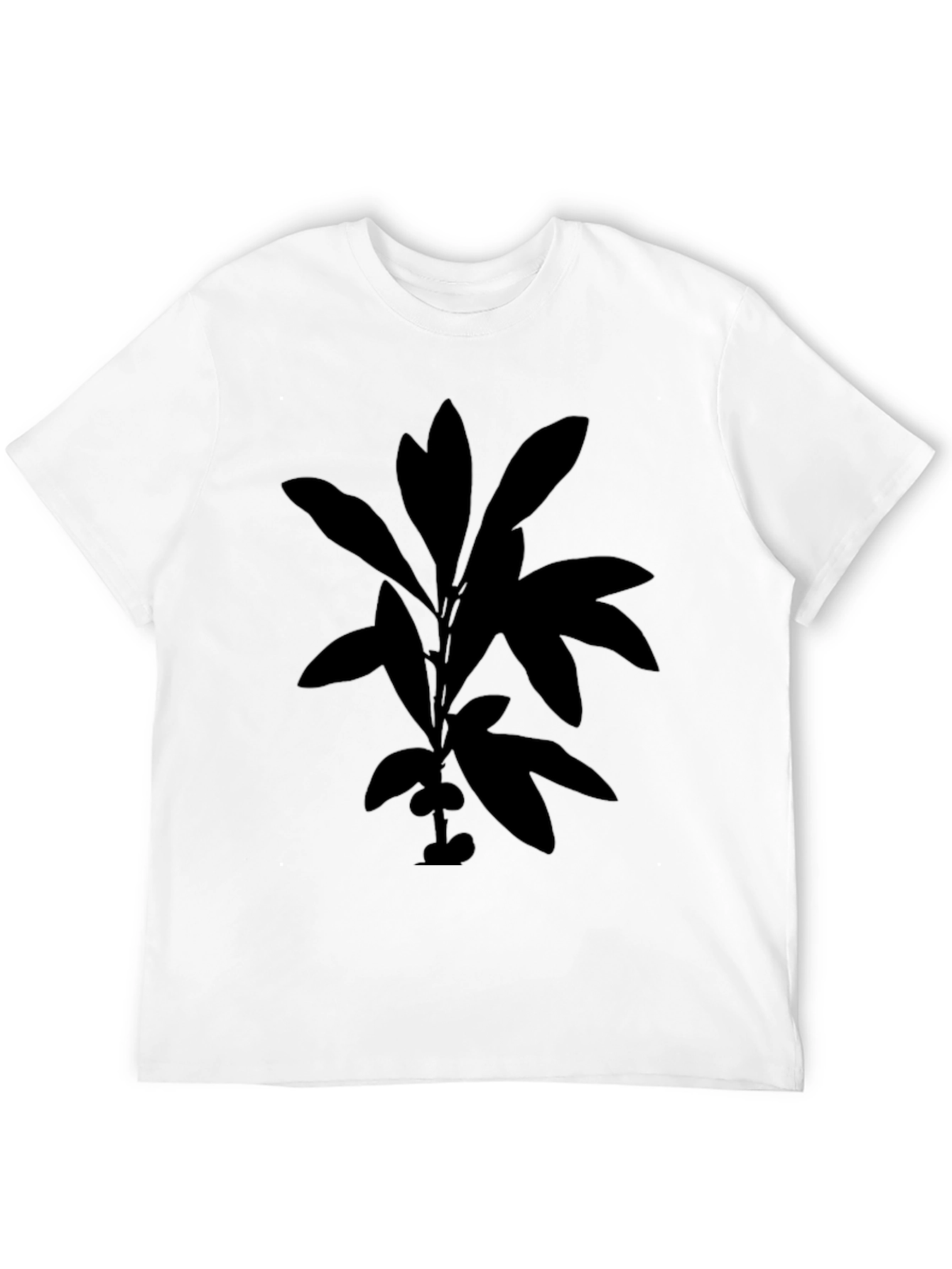 Botanical Silhouette Black T-Shirt