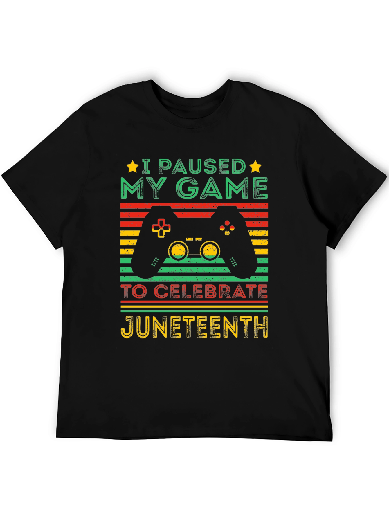 Juneteenth Gamer T-Shirt - Paused My Game Tee