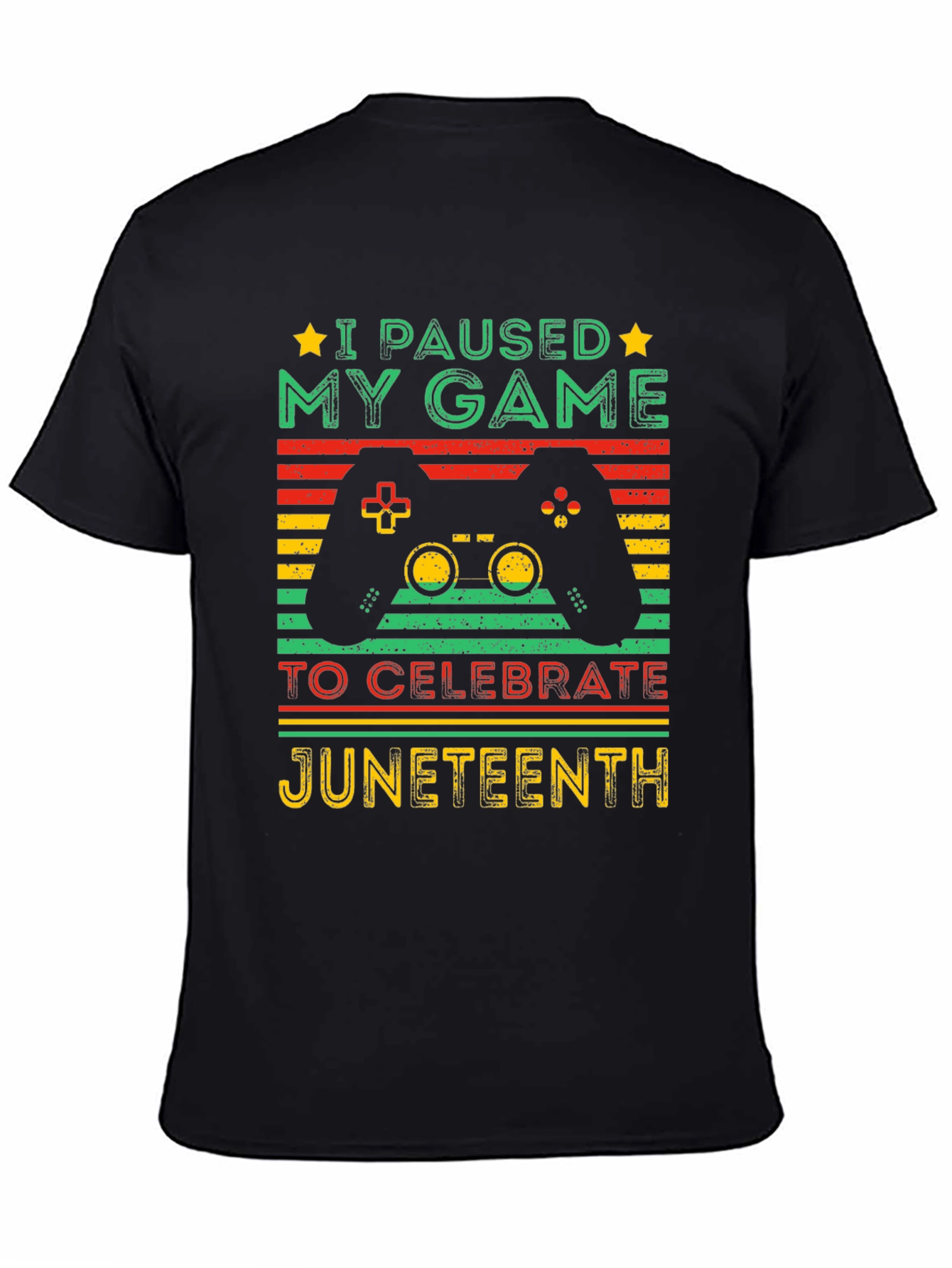 Juneteenth Gamer T-Shirt - Paused My Game Tee