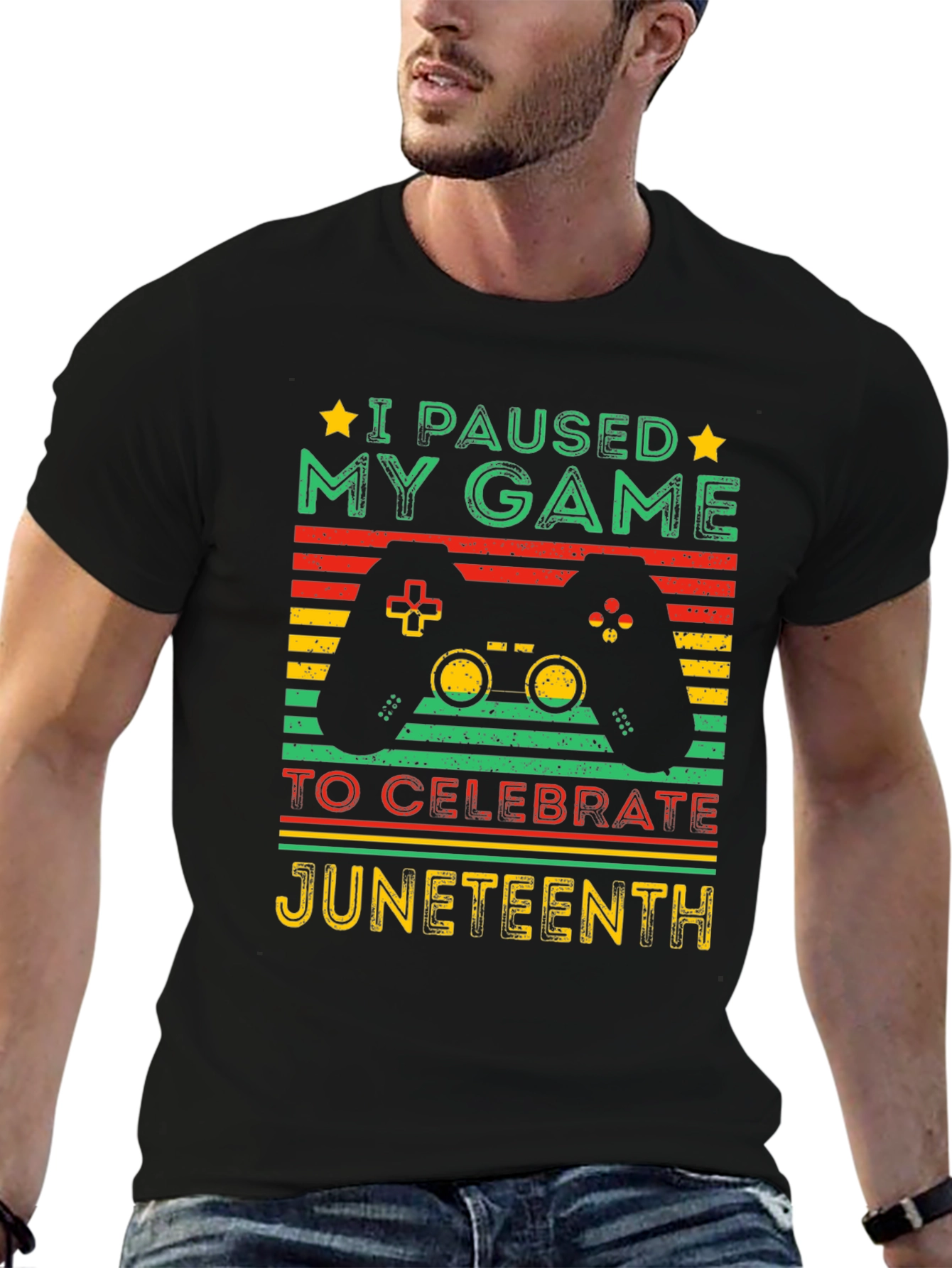 Juneteenth Gamer T-Shirt - Paused My Game Tee