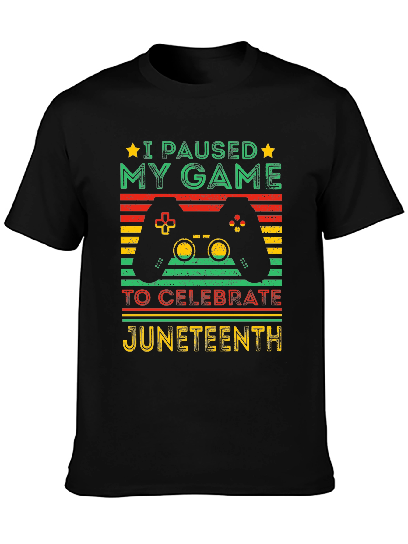 Juneteenth Gamer T-Shirt - Paused My Game Tee