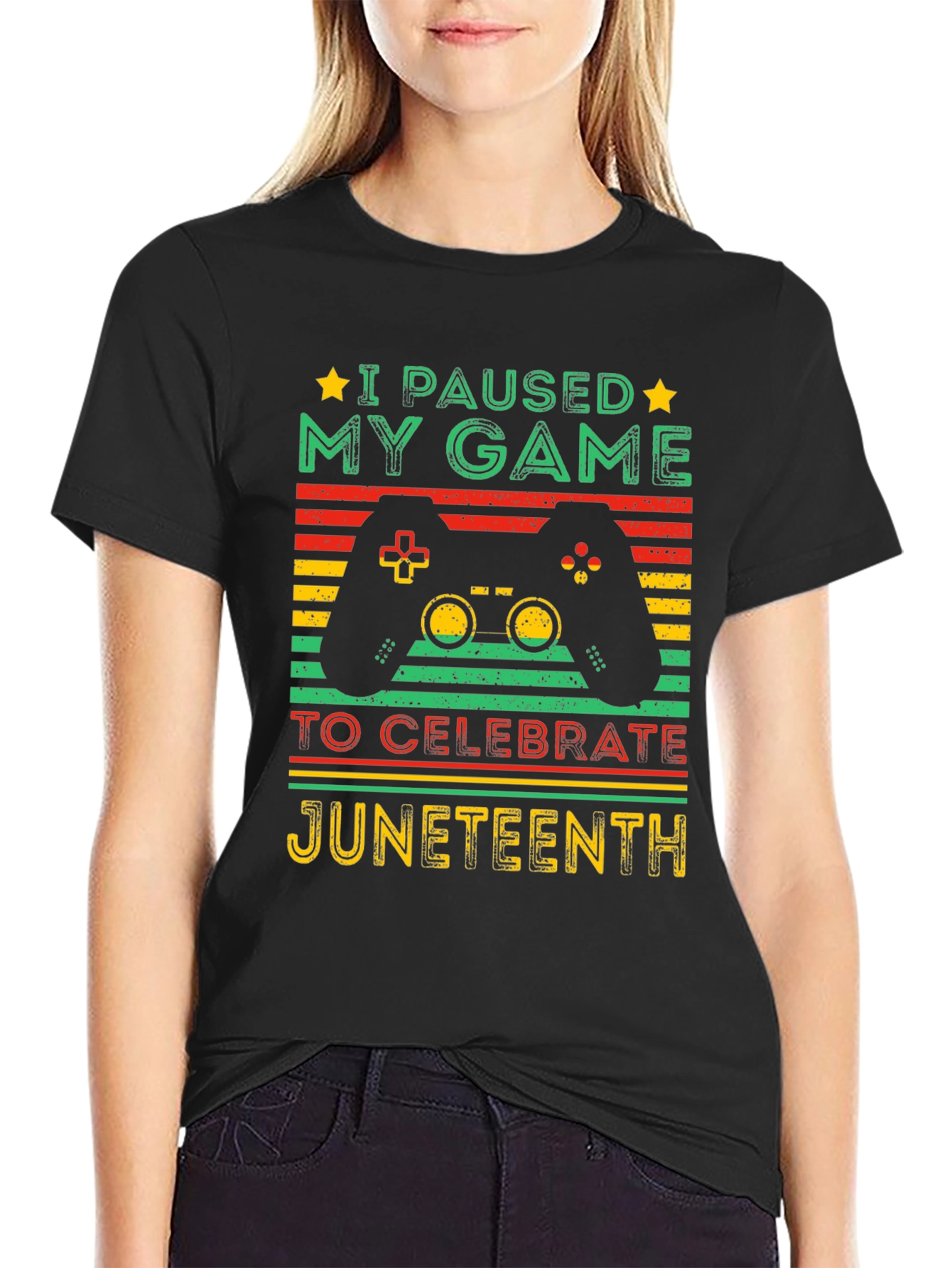 Juneteenth Gamer T-Shirt - Paused My Game Tee