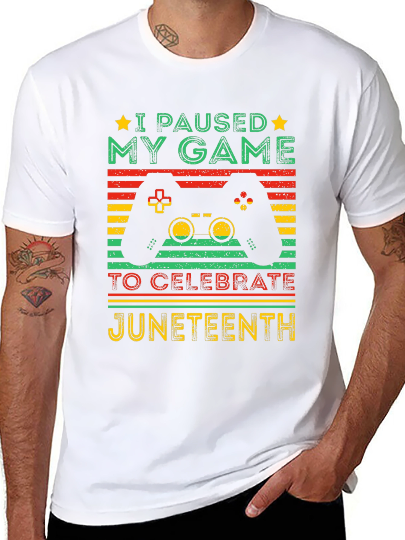 Juneteenth Gamer T-Shirt - Paused My Game Tee